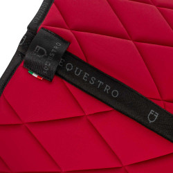 Tapis de selle obstacle en tissu technique respirant GP Equestro Vin / noir Rouge