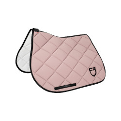 Tapis de selle obstacle en tissu technique respirant édition limitée GP Equestro Rose / noir