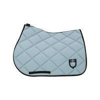 Tapis de selle obstacle en tissu technique respirant édition limitée GP Equestro Bleu ciel / noir