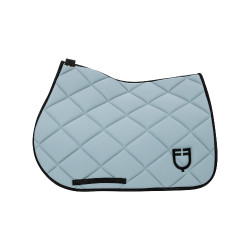 Tapis de selle obstacle en tissu technique respirant édition limitée GP Equestro Bleu ciel / noir Tapis de selle obstacle en tissu technique respirant édition limitée GP Equestro Bleu ciel / noir