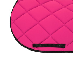 Tapis de selle obstacle en tissu technique avec logo GP Equestro Fuchsia / noir Rose