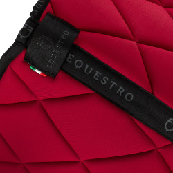 Tapis de selle obstacle en tissu technique avec logo GP Equestro Vin / noir Rouge