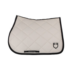 Tapis de selle obstacle en tissu technique avec logo brodé Black Line Edition Equestro Beige Tapis de selle obstacle en tissu technique avec logo brodé Black Line Edition Equestro Beige