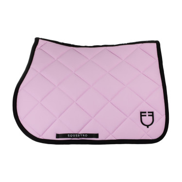 Zadeldoek springen in technische stof met geborduurd logo Black Line Edition Equestro Orchidee boeket Roze Zadeldoek springen in technische stof met geborduurd logo Black Line Edition Equestro Orchidee boeket Roze