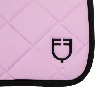 Zadeldoek springen in technische stof met geborduurd logo Black Line Edition Equestro Orchidee boeket Roze Zadeldoek springen in technische stof met geborduurd logo Black Line Edition Equestro Orchidee boeket Roze