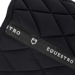 Tapis de selle obstacle en tissu technique avec logo brodé Black Line Edition Equestro Noir