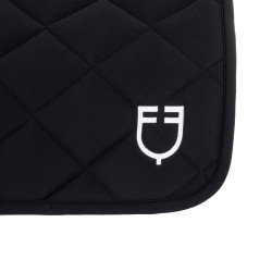 Tapis de selle obstacle en tissu technique avec logo brodé Black Line Edition Equestro Noir