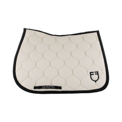 Zadeldek springen van gaasstof Black Line Edition Equestro Crème brulé Beige