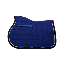 Ademende katoenen springzadeldek White Trim Equestro Koninklijk / zwart Ademende katoenen springzadeldek White Trim Equestro Koninklijk / zwart