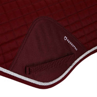 Tapis de selle obstacle en coton modelé Equestro Bordeaux