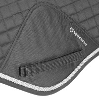 Tapis de selle obstacle en coton modelé Equestro Gris