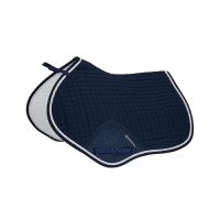 Tapis de selle obstacle en coton modelé Equestro Marine Bleu marine Tapis de selle obstacle en coton modelé Equestro Marine Bleu marine