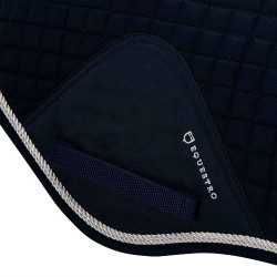 Tapis de selle obstacle en coton modelé Equestro Marine Bleu marine Tapis de selle obstacle en coton modelé Equestro Marine Bleu marine