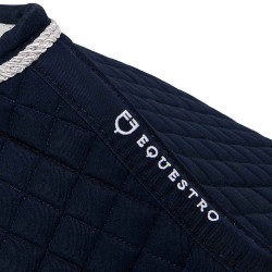 Tapis de selle obstacle en coton modelé Equestro Marine Bleu marine Tapis de selle obstacle en coton modelé Equestro Marine Bleu marine