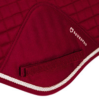 Tapis de selle obstacle en coton modelé Equestro Rouge