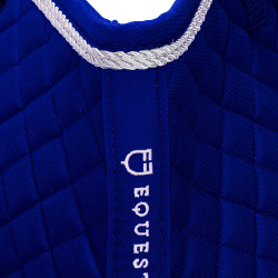 Tapis de selle obstacle en coton modelé Equestro Bleu royal Tapis de selle obstacle en coton modelé Equestro Bleu royal