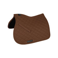 Tapis de selle obstacle en coton collection basique Equestro Marron Tapis de selle obstacle en coton collection basique Equestro Marron