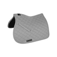 Tapis de selle obstacle en coton collection basique Equestro Gris Tapis de selle obstacle en coton collection basique Equestro Gris
