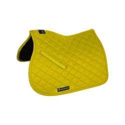 Zadeldek springen in katoen collectie basic Equestro Geel