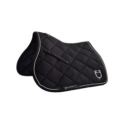 Tapis de selle obstacle en coton avec galons et logo Diamond Equestro