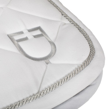 Tapis de selle obstacle en coton avec galons et logo Diamond Equestro Tapis de selle obstacle en coton avec galons et logo Diamond Equestro