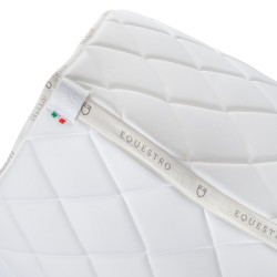 Zadeldek springen met meerkleurig logo GP Equestro Wit / wit / dahlia violet