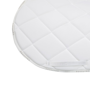 Tapis de selle obstacle avec logo multicolore GP Equestro Blanc / blanc / violet dahlia