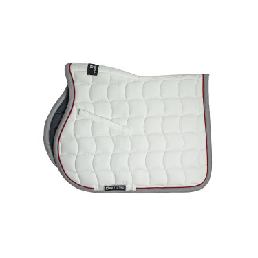 Tapis de selle obstacle avec galons contrastés Red Trim Equestro Tapis de selle obstacle avec galons contrastés Red Trim Equestro