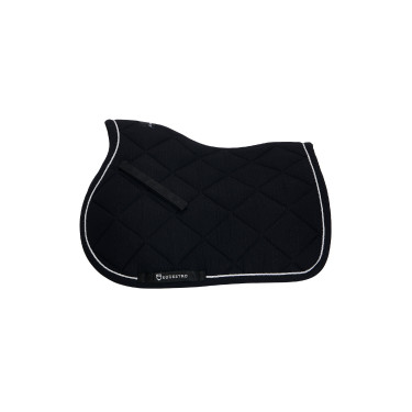 Tapis de selle de saut poney Diamond en coton avec galons Equestro Tapis de selle de saut poney Diamond en coton avec galons Equestro