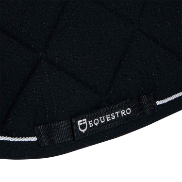 Tapis de selle de saut poney Diamond en coton avec galons Equestro Tapis de selle de saut poney Diamond en coton avec galons Equestro
