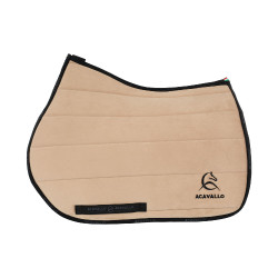 Gewatteerd springzadeldek Louvre en bamboe JS CW-3DS Acavallo Zandkleurig Beige Gewatteerd springzadeldek Louvre en bamboe JS CW-3DS Acavallo Zandkleurig Beige