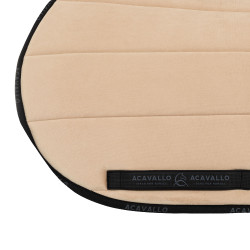 Gewatteerd springzadeldek Louvre en bamboe JS CW-3DS Acavallo Zandkleurig Beige Gewatteerd springzadeldek Louvre en bamboe JS CW-3DS Acavallo Zandkleurig Beige