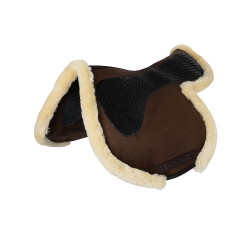 Springdeken Numnah met gelgrip aan beide zijden en volledige schapenvacht rand Acavallo Bruin / naturel Springdeken Numnah met gelgrip aan beide zijden en volledige schapenvacht rand Acavallo Bruin / naturel