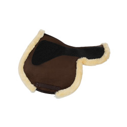 Springdeken Numnah met gelgrip aan beide zijden en volledige schapenvacht rand Acavallo Bruin / naturel Springdeken Numnah met gelgrip aan beide zijden en volledige schapenvacht rand Acavallo Bruin / naturel