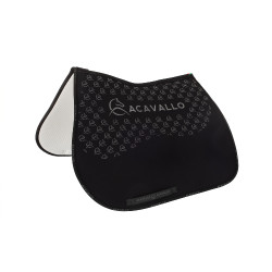 Tapis de saut en lycra avec grip en gel et dessous en fibre de bambou Acavallo Noir / noir Tapis de saut en lycra avec grip en gel et dessous en fibre de bambou Acavallo Noir / noir