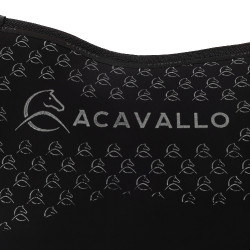 Tapis de saut en lycra avec grip en gel et dessous en fibre de bambou Acavallo Noir / noir Tapis de saut en lycra avec grip en gel et dessous en fibre de bambou Acavallo Noir / noir