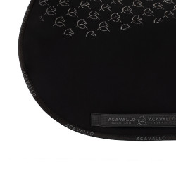 Tapis de saut en lycra avec grip en gel et dessous en fibre de bambou Acavallo Noir / noir Tapis de saut en lycra avec grip en gel et dessous en fibre de bambou Acavallo Noir / noir
