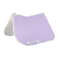Tapis de saut en lycra avec grip en gel et dessous en fibre de bambou Acavallo Lilas / blanc Violet