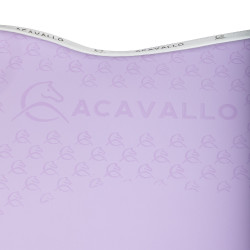 Tapis de saut en lycra avec grip en gel et dessous en fibre de bambou Acavallo Lilas / blanc Violet