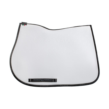 Tapis de saut en lycra avec grip en gel et dessous en fibre de bambou Acavallo Tapis de saut en lycra avec grip en gel et dessous en fibre de bambou Acavallo