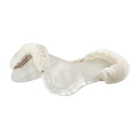 Amortisseur gel poney avec découpe et bordure en peau de mouton Classic Acavallo Transparent / naturel Amortisseur gel poney avec découpe et bordure en peau de mouton Classic Acavallo Transparent / naturel