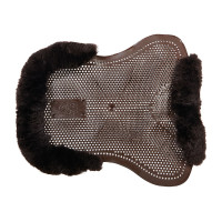 Gel schokdemper pony met uitsnijding en rand van schapenvacht Classic Acavallo Bruin / bruin