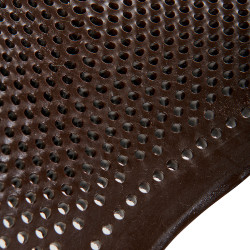 Gel schokdemper pony met uitsnijding en rand van schapenvacht Classic Acavallo Bruin / bruin