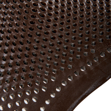 Gel schokdemper pony met uitsnijding en rand van schapenvacht Classic Acavallo Bruin / bruin