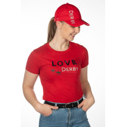 Casquette Derby HKM Magenta Rose