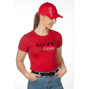 Casquette Derby HKM Magenta Rose