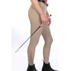 Cravache Jumping crop Naomi HKM Beige / gris foncé