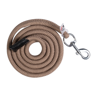 Longe Carlotta avec mousqueton HKM Taupe Marron