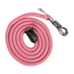 Longe Carlotta avec mousqueton anti-panique HKM Rose