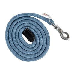 Longe Carlotta avec mousqueton anti-panique HKM Bleu gris Longe Carlotta avec mousqueton anti-panique HKM Bleu gris